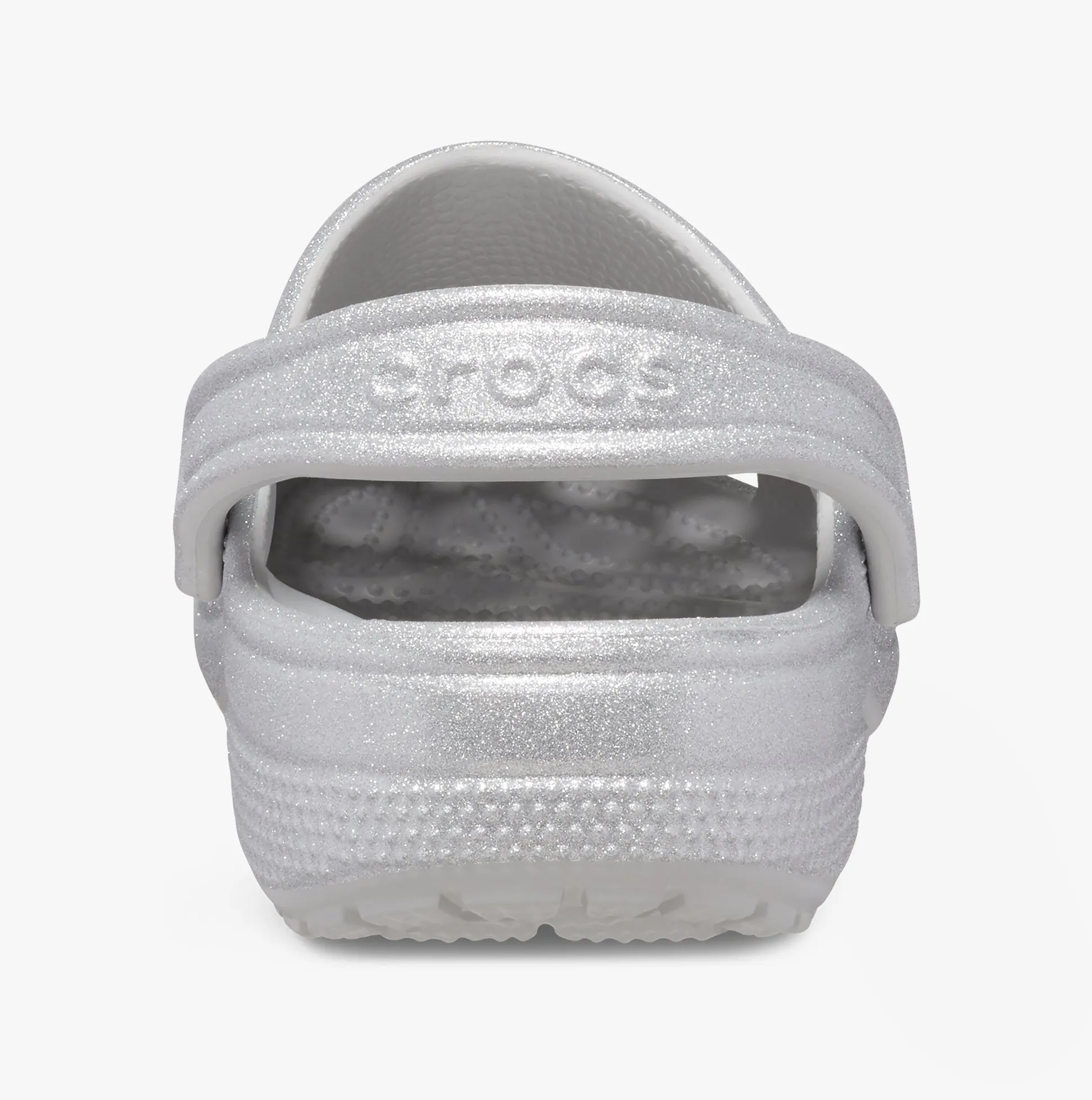 205942-0IC CLASSIC GLITTER LINED Womens Clogs Silver Glitter