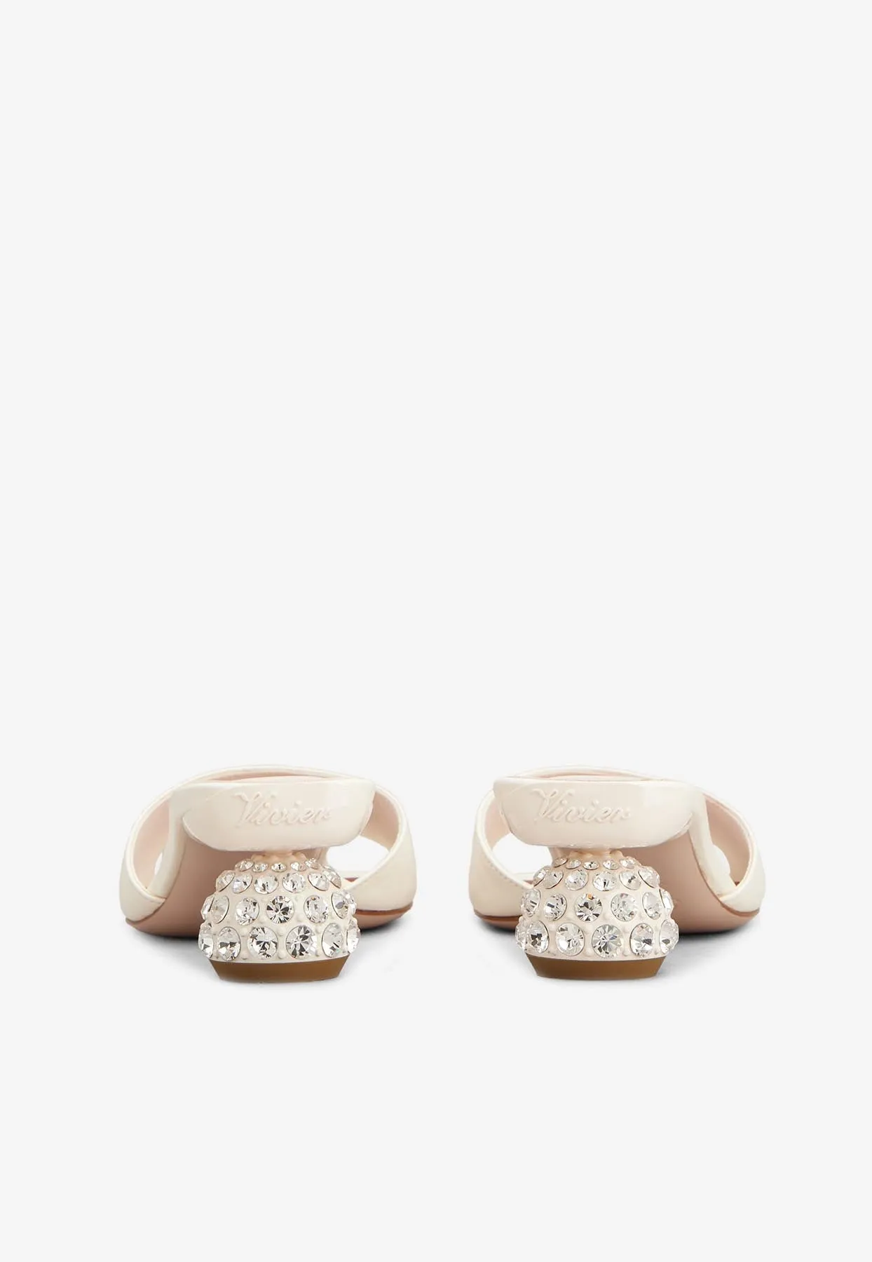 55 Crystal-Embellished Leather Mules