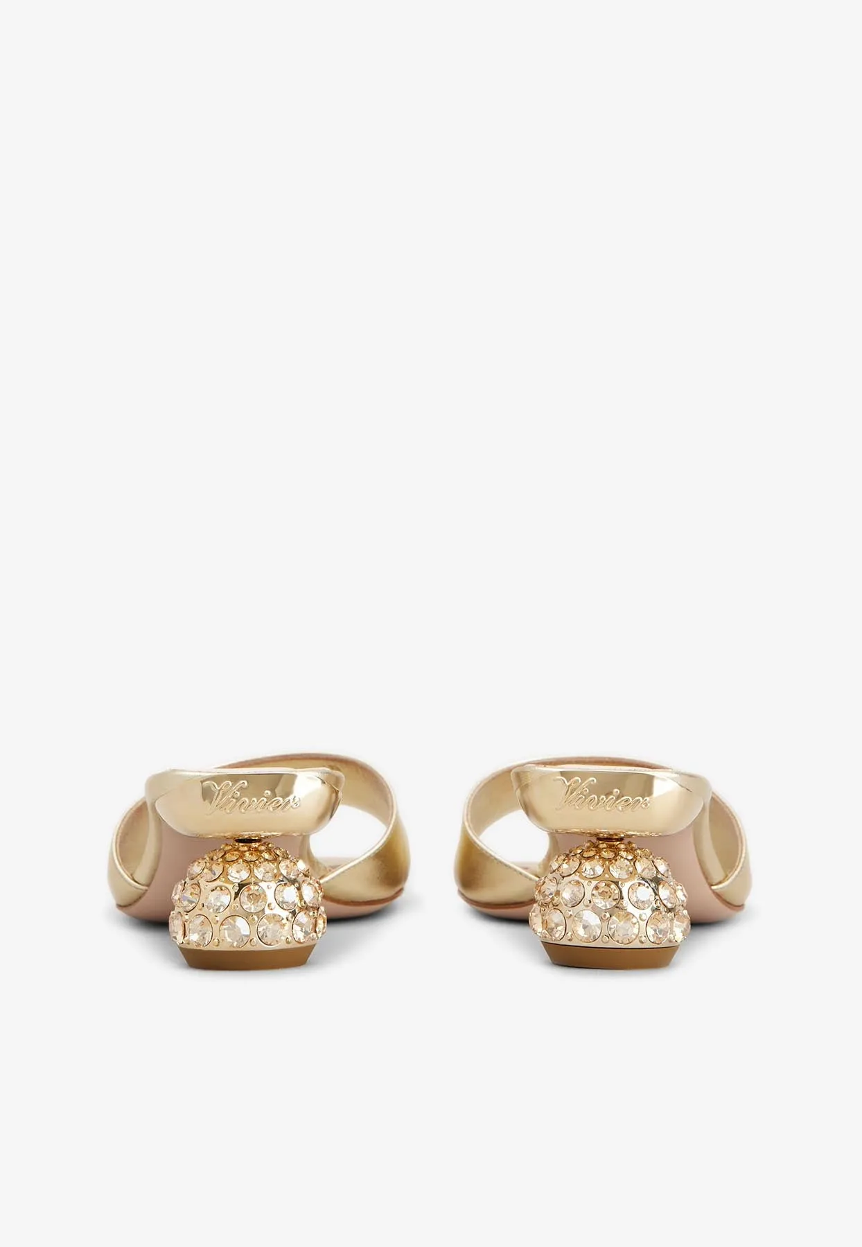 55 Metallic Leather Mules
