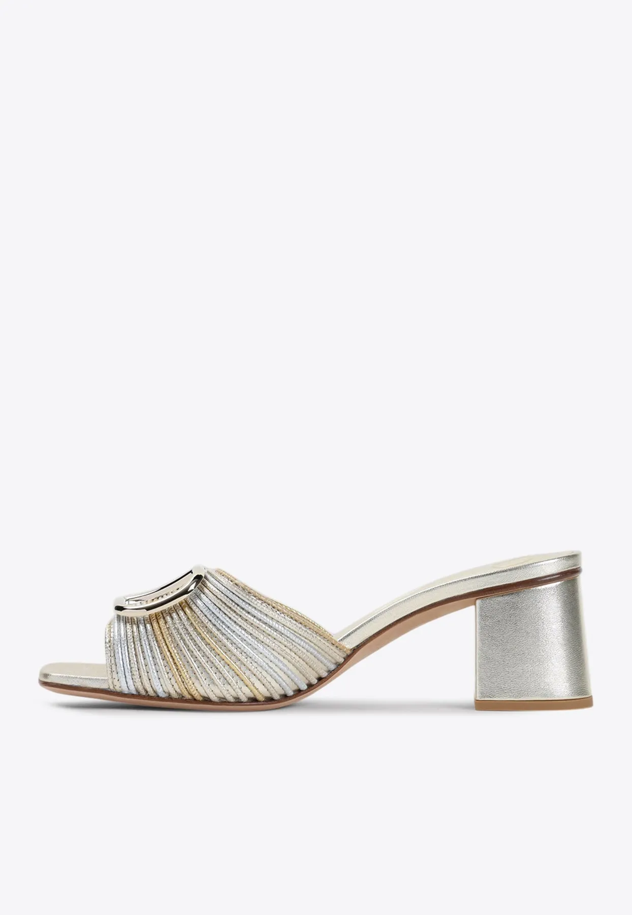 65 VLogo Leather Mules
