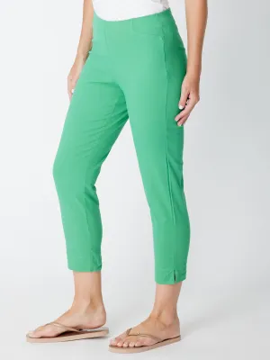 7/8 Slim Cottolen Stretch Pull on Pant COTTOLENE the new bengaline) - Emerald 24152