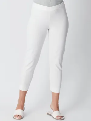 7/8 Slim Cottolen Stretch Pull on Pant COTTOLENE the new bengaline) -  White 24152- S