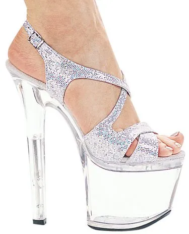 7" Stiletto Glitter Platform (ES711-Lance-G)