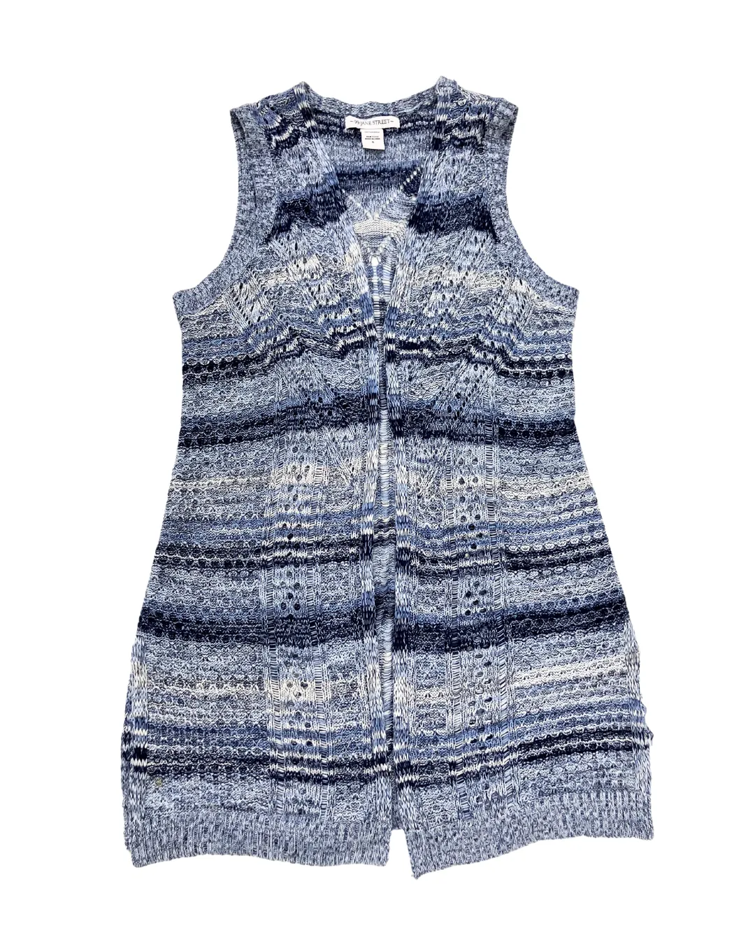 99 Jane Street Blue Knit Vest