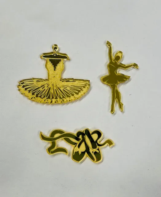 Acrylic Tokens - Ballerina Themed
