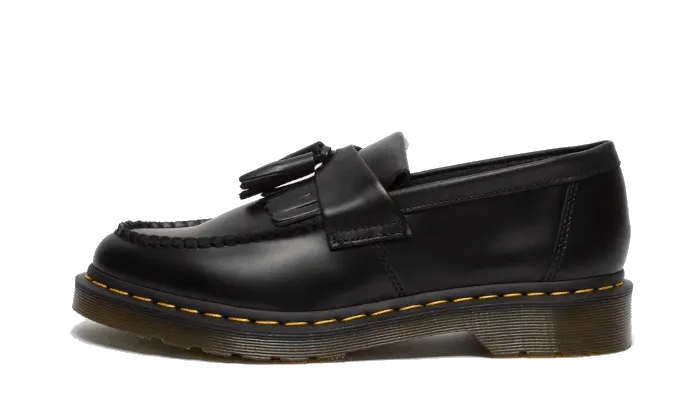 Adrian Smooth Leather Tassel Loafer Black