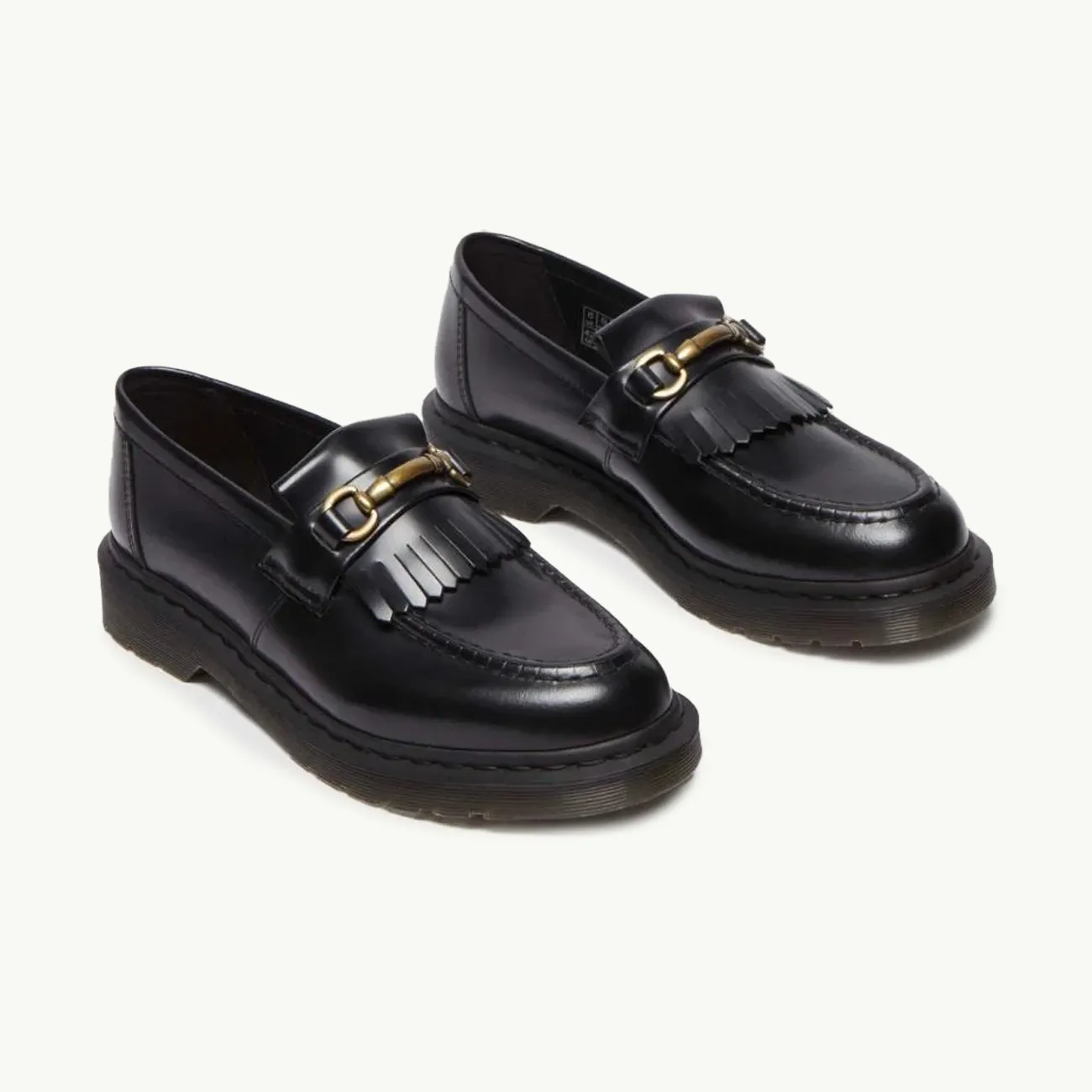 Adrian Snaffle Loafer - Black Polished Smooth