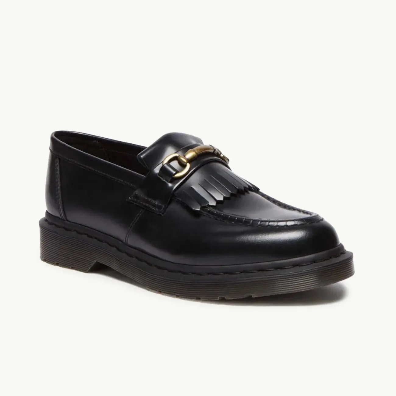 Adrian Snaffle Loafer - Black Polished Smooth
