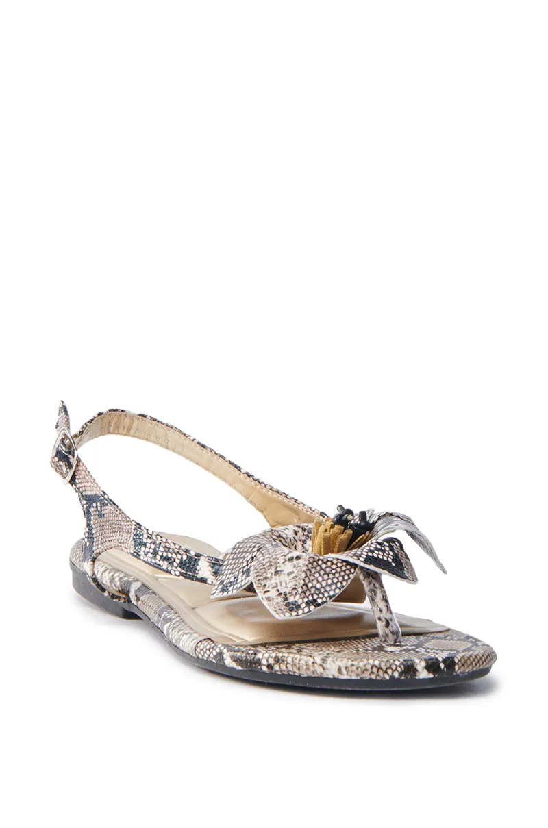 AKIRA BRUNA SNAKE SANDAL