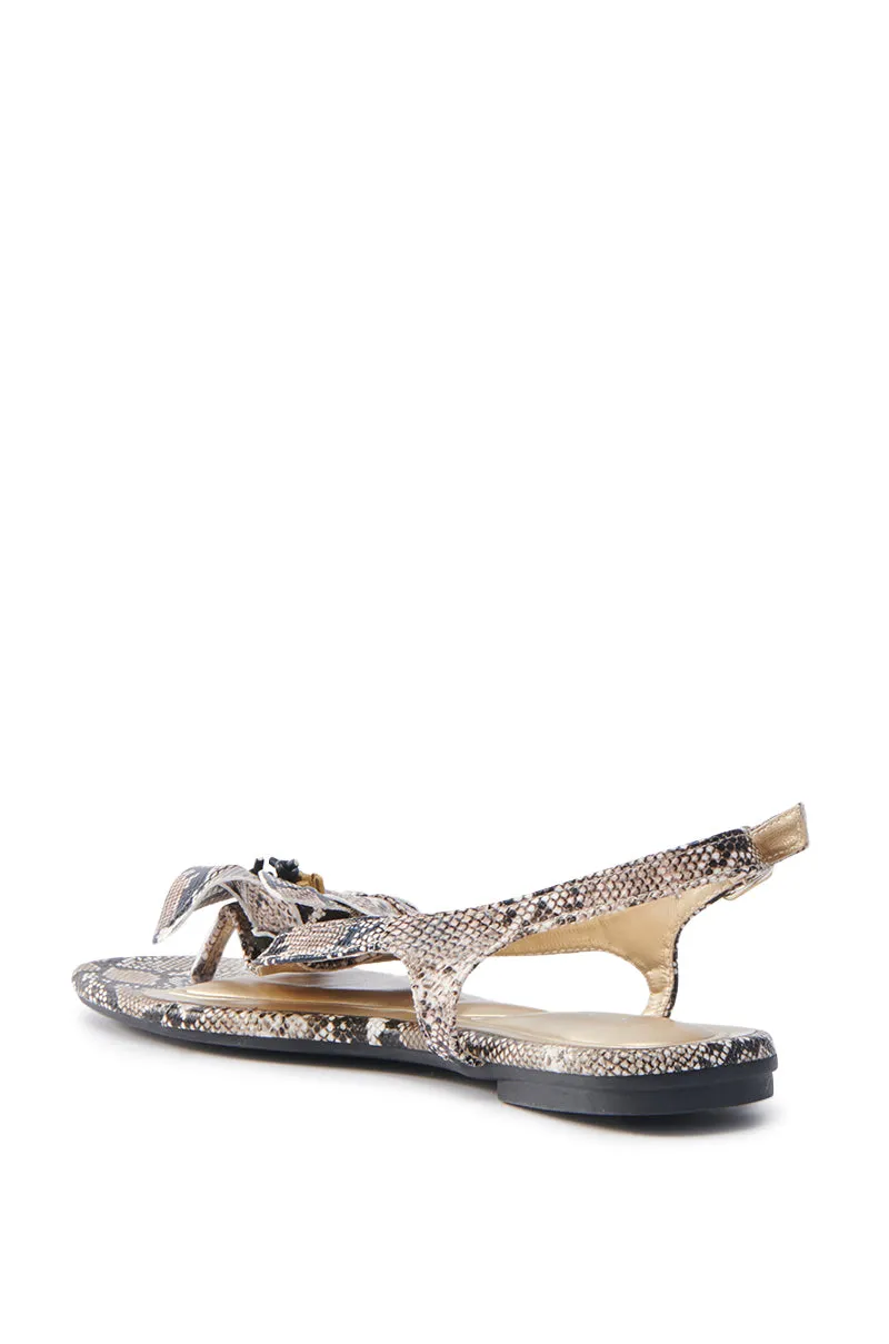 AKIRA BRUNA SNAKE SANDAL