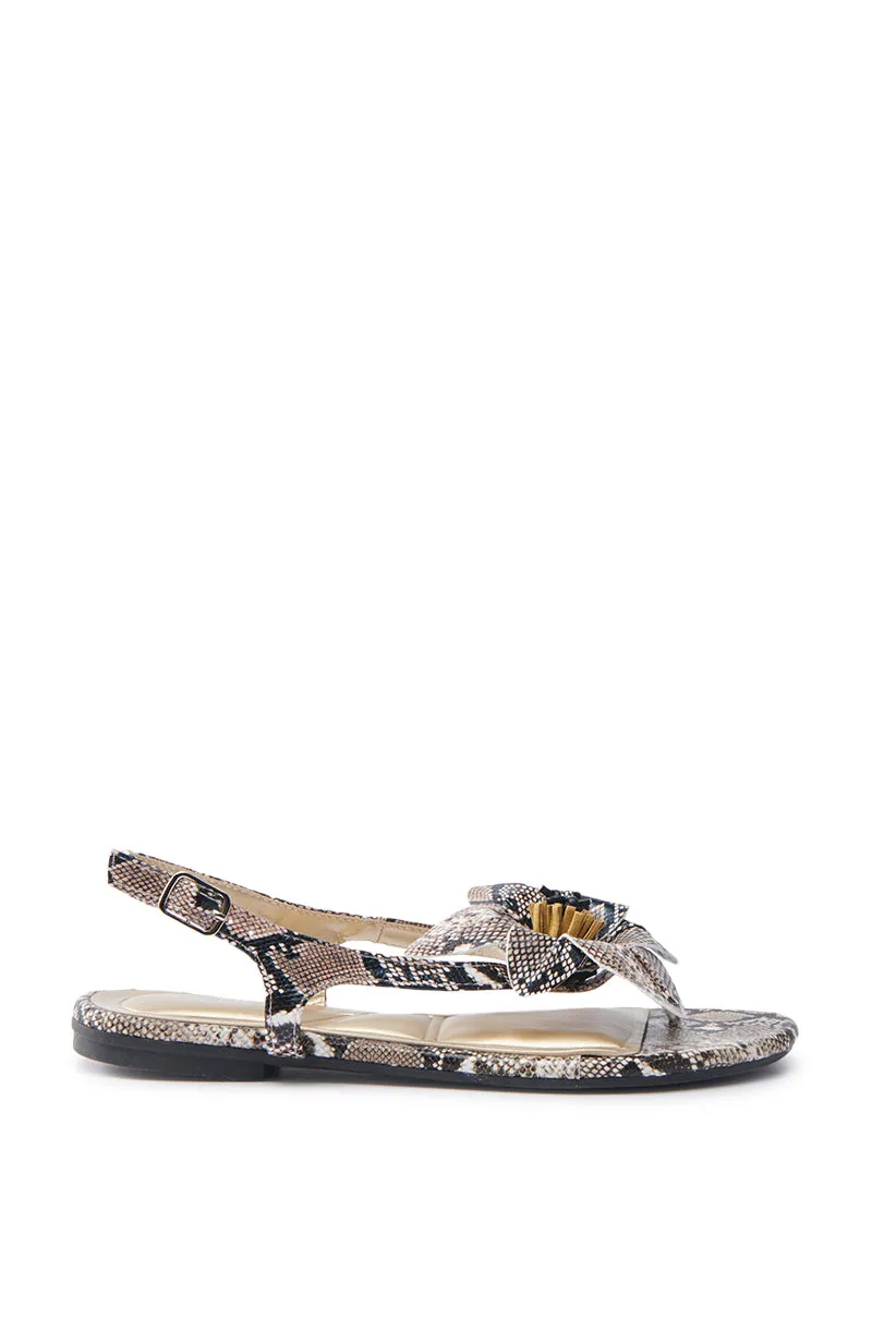 AKIRA BRUNA SNAKE SANDAL