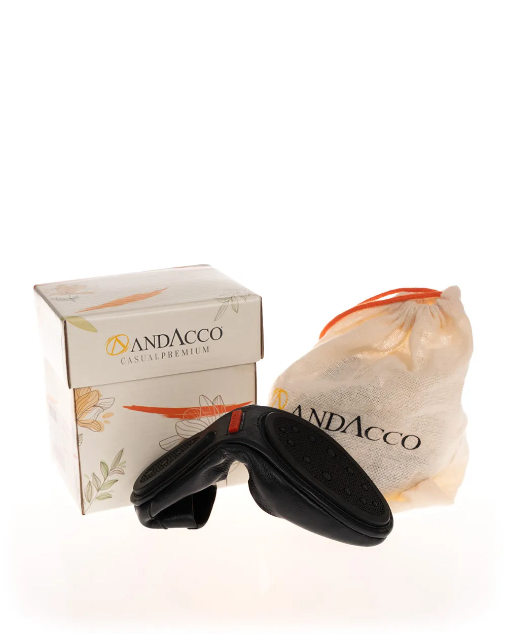 Andacco 1350 Black Soft Leather Ballet