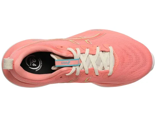 Asics Gel Cumulus 27 (B Width) - Guava/Lime Green (Womens)