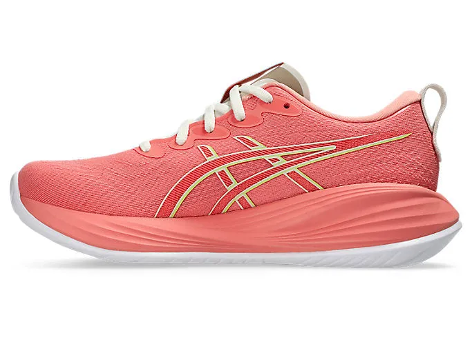 Asics Gel Cumulus 27 (B Width) - Guava/Lime Green (Womens)
