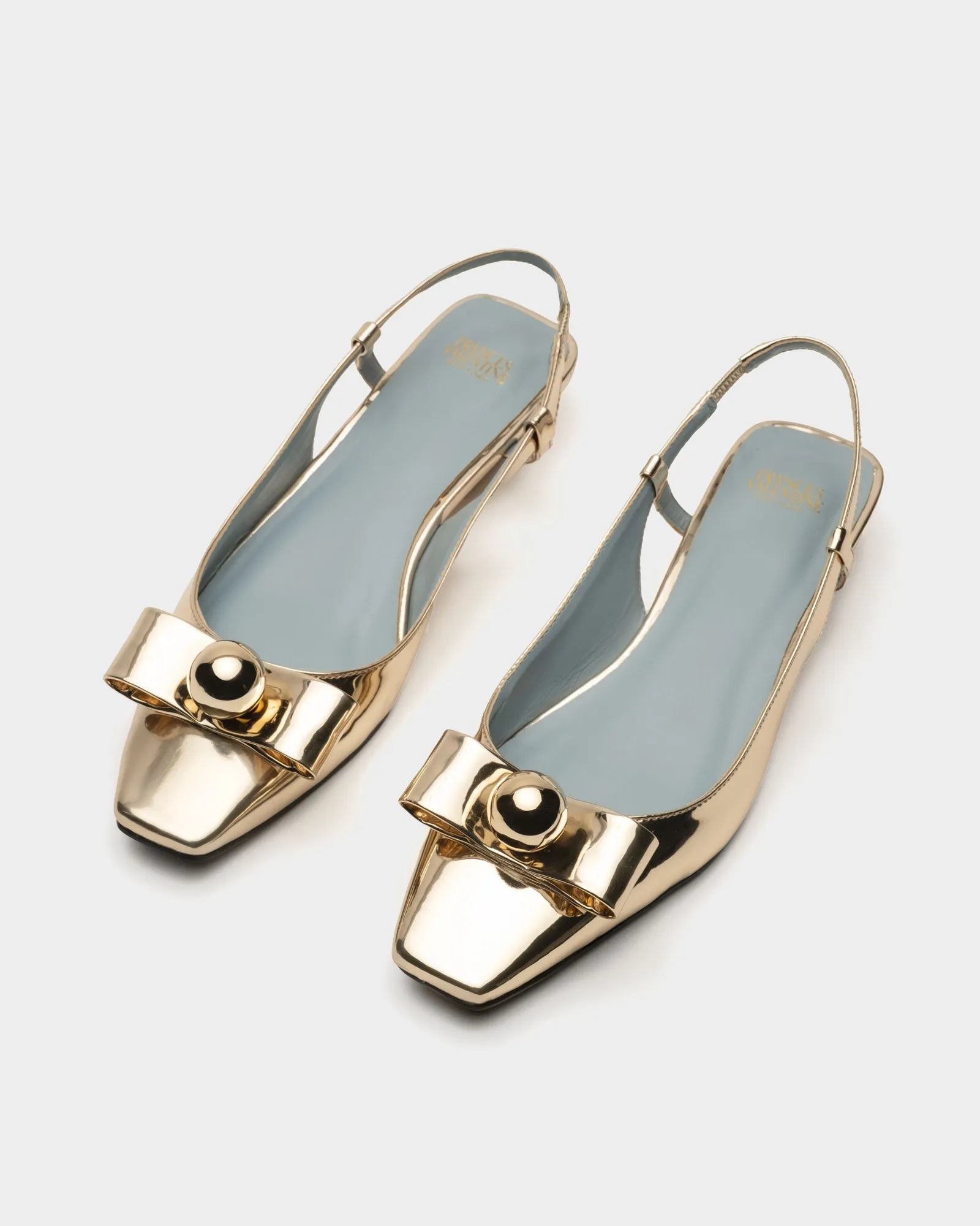Aubrey Slingback Flat - Platino