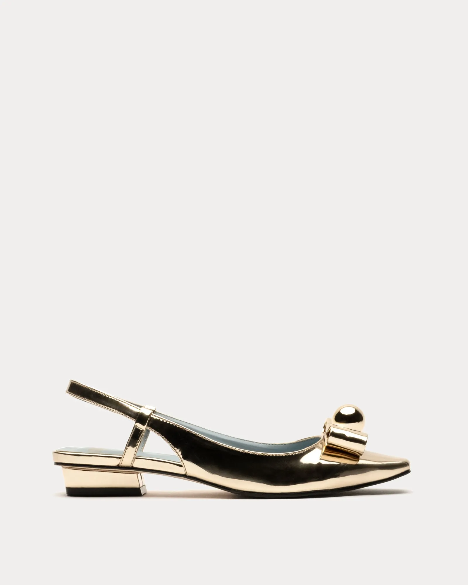Aubrey Slingback Flat - Platino