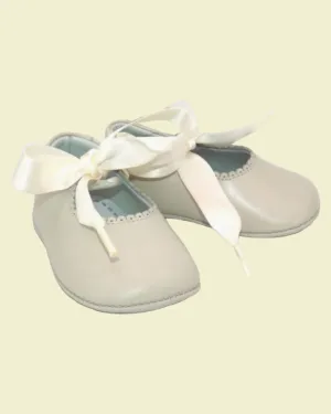 BABY GIRLS SHOES MOTHER OF PEARL MARY JANE BEIGE