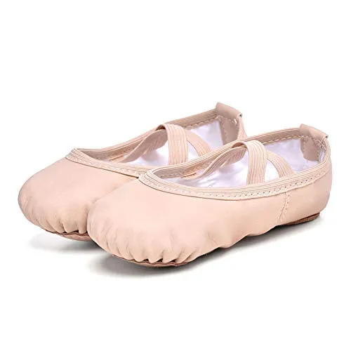 Ballet Practice Shoes for Girls in Ballet Pink