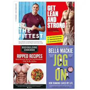 Be the Fittest,Get Lean And Strong,BodyBuilding & Jog On 4 Books Collection Set