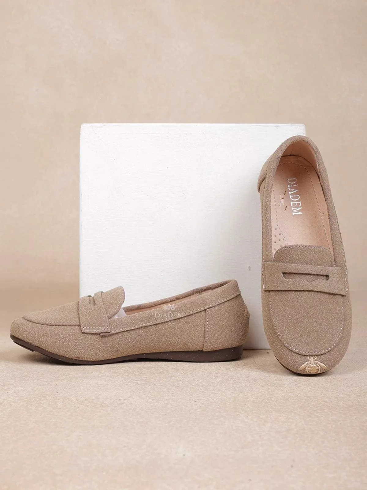 Beige Casual Loafers for Boys