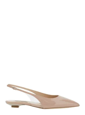Beige Mini Blade Slingback Tiffany Ballerina