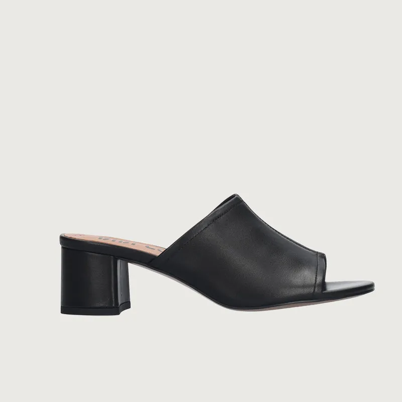 Bibi Lou Amira Leather Black Mules