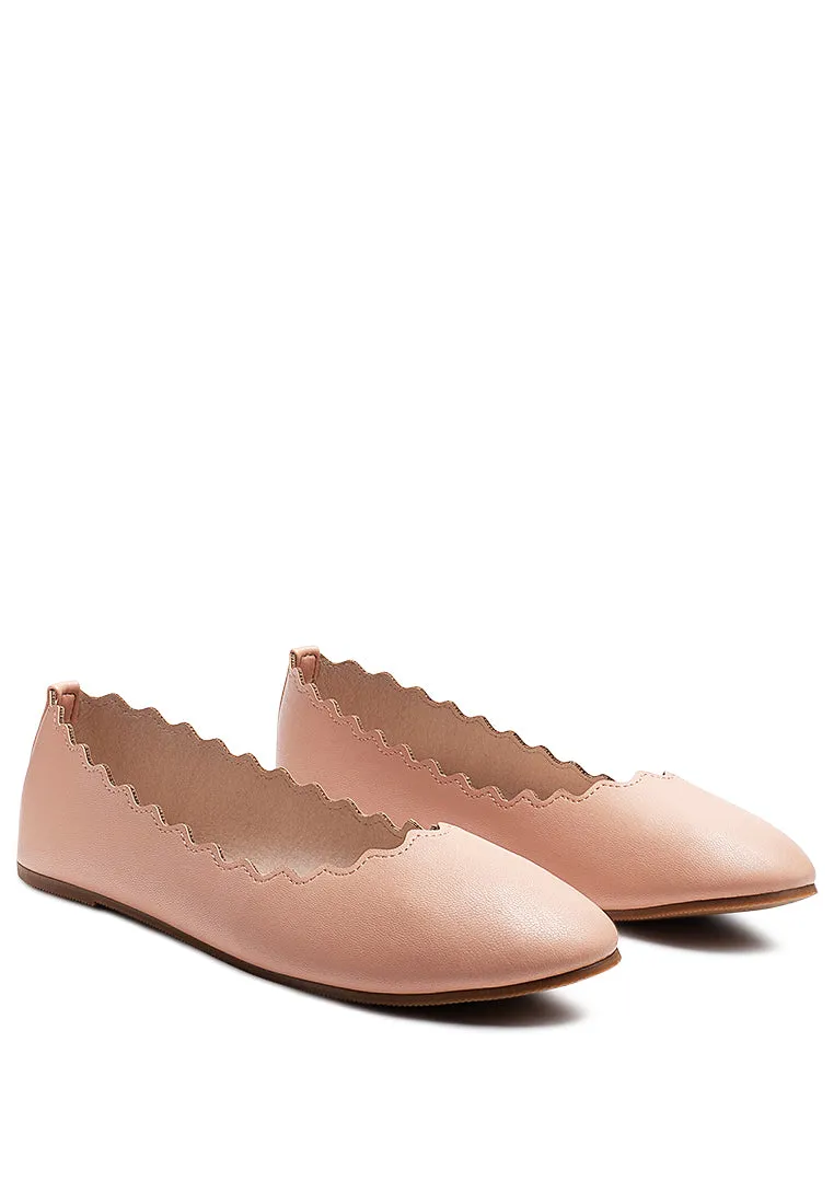 Bleona Laser Cut Wave Ballerinas By RUW
