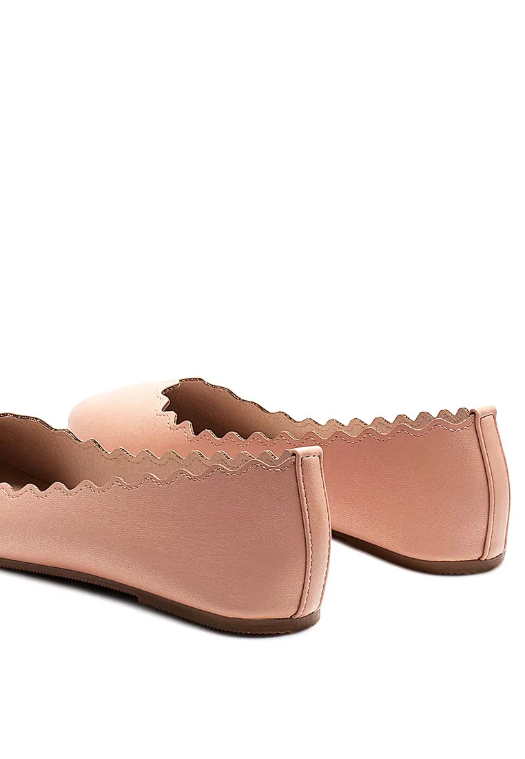 Bleona Laser Cut Wave Ballerinas By RUW