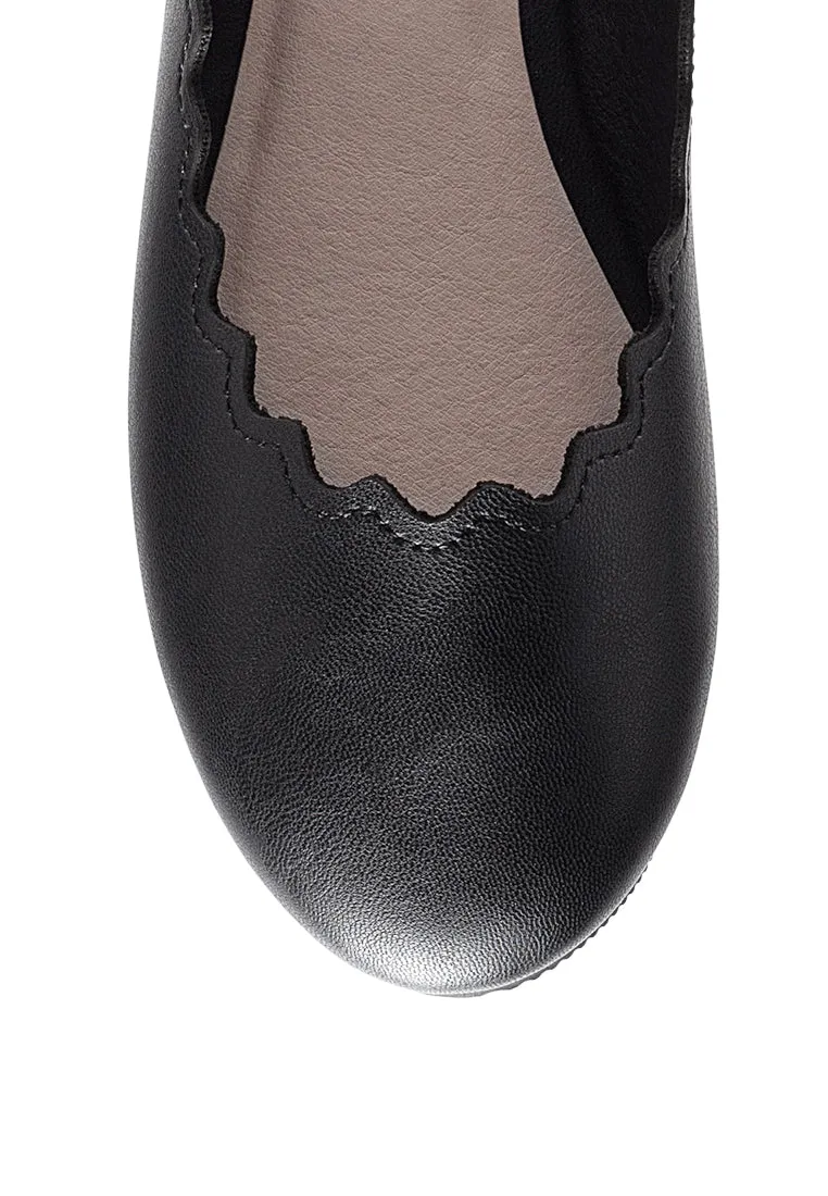 Bleona Laser Cut Wave Ballerinas By RUW