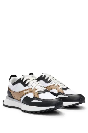 BOSS Standard Sole Sneakers in Artificial Leather - JONAH_RUNN_LTTX 10240740 01-50517559