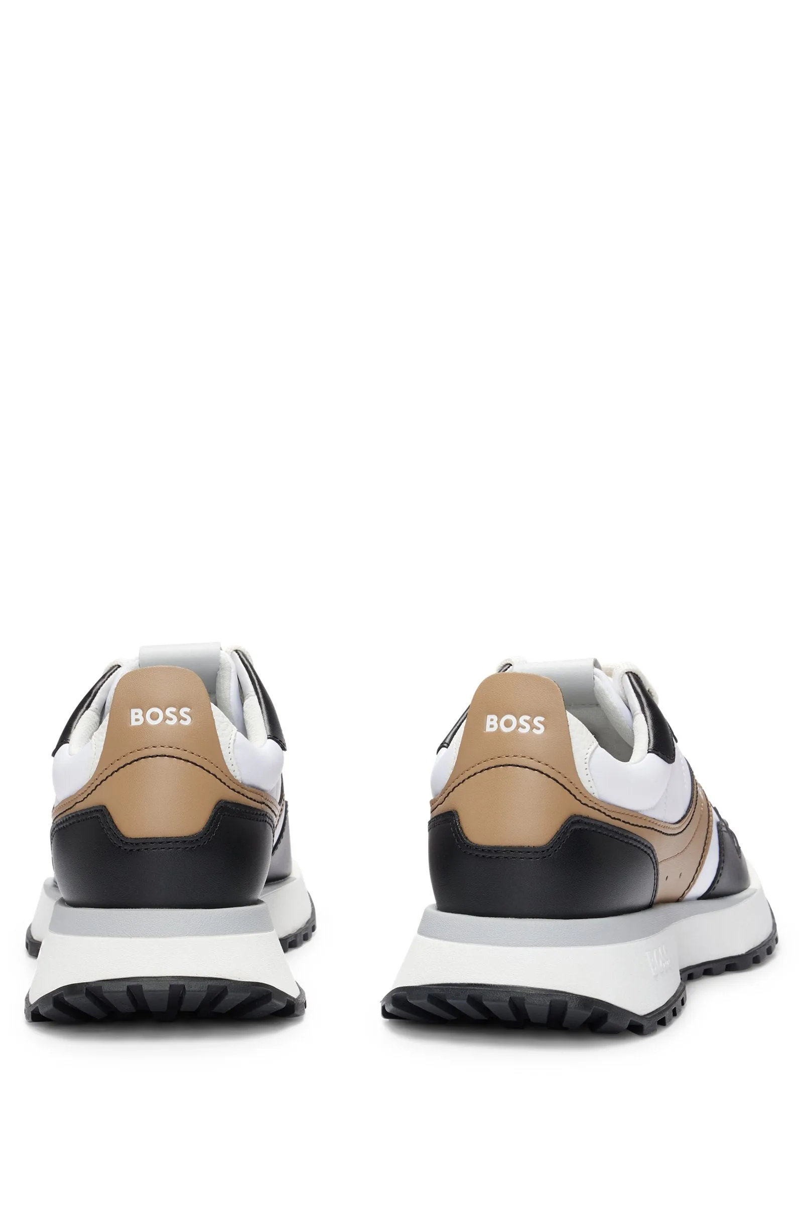 BOSS Standard Sole Sneakers in Artificial Leather - JONAH_RUNN_LTTX 10240740 01-50517559
