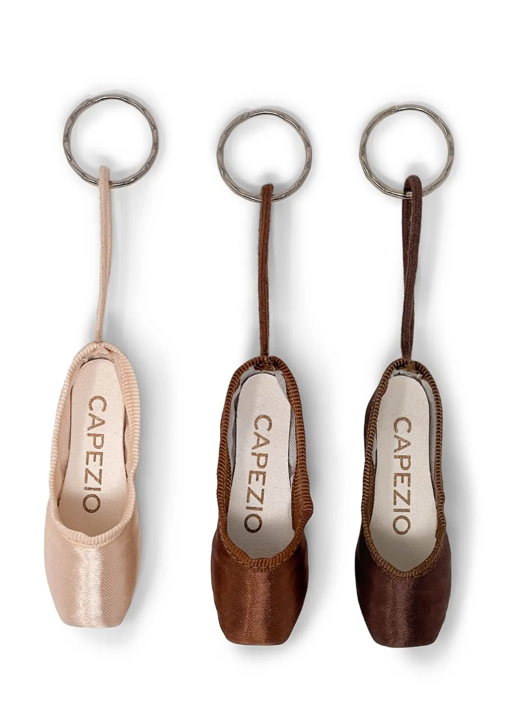Capezio Pointe Shoe Keyring - Warm Toffee