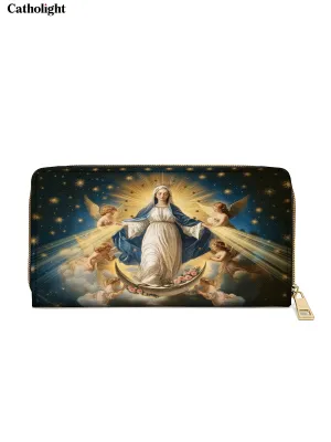 Catholight  The Queen of Heaven - Leather Wallet Purse