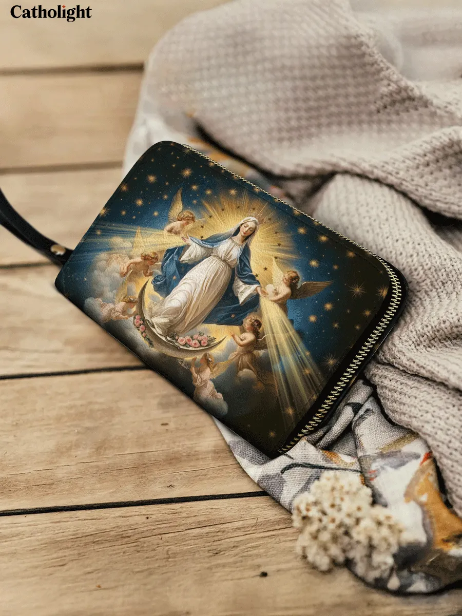 Catholight  The Queen of Heaven - Leather Wallet Purse