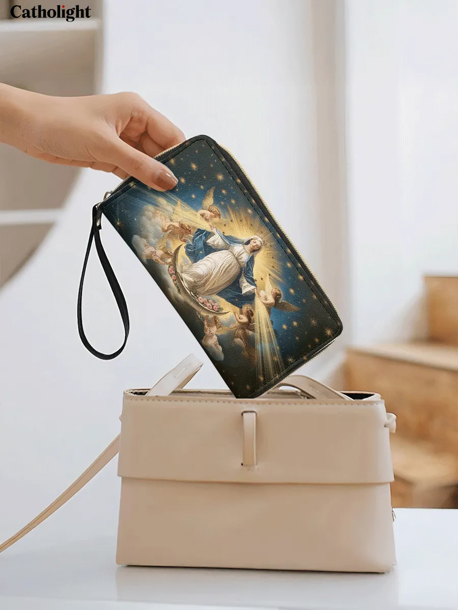 Catholight  The Queen of Heaven - Leather Wallet Purse