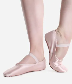 Children Full Sole, Satin Ballet Shoes - BAE16