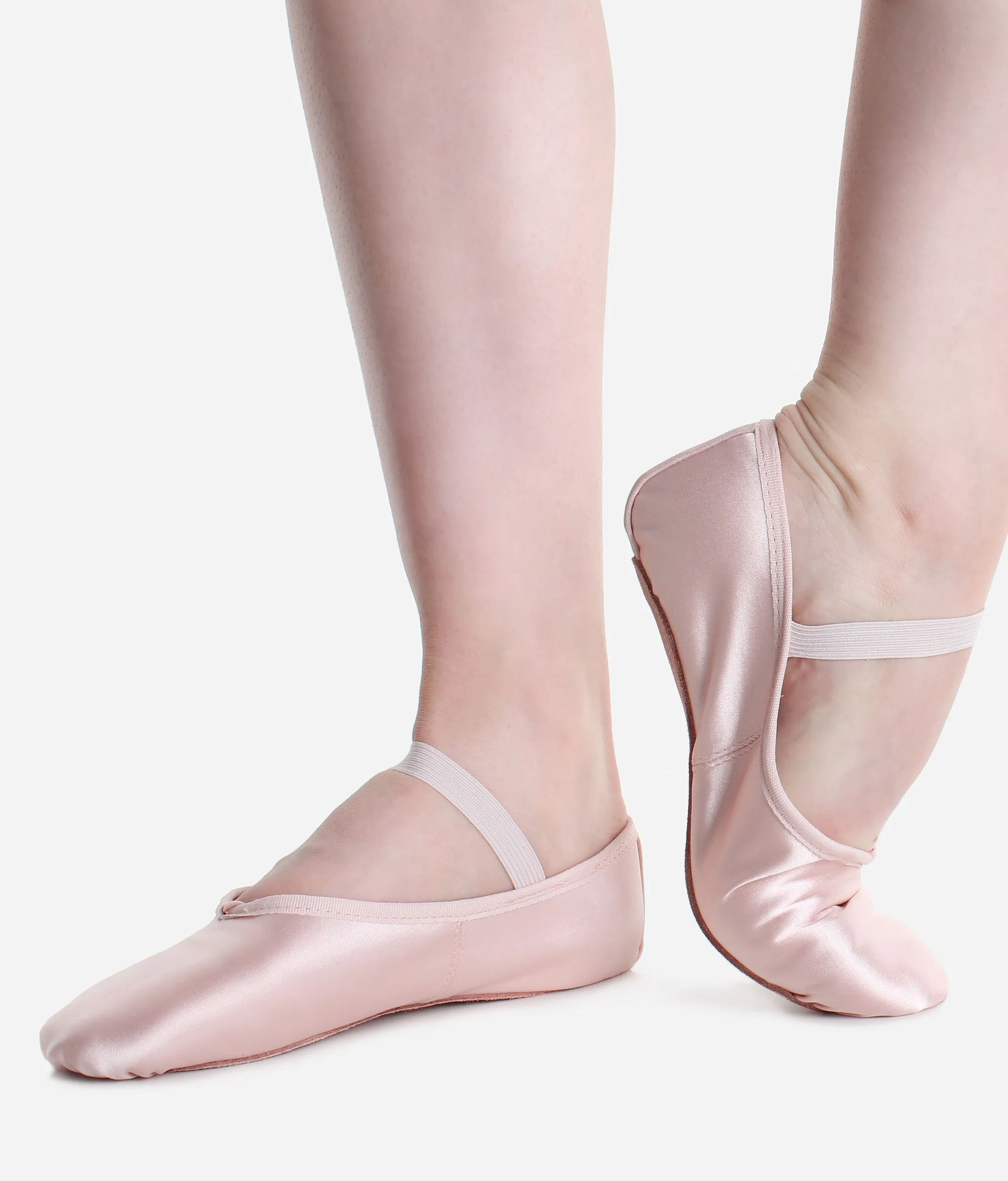 Children Full Sole, Satin Ballet Shoes - BAE16