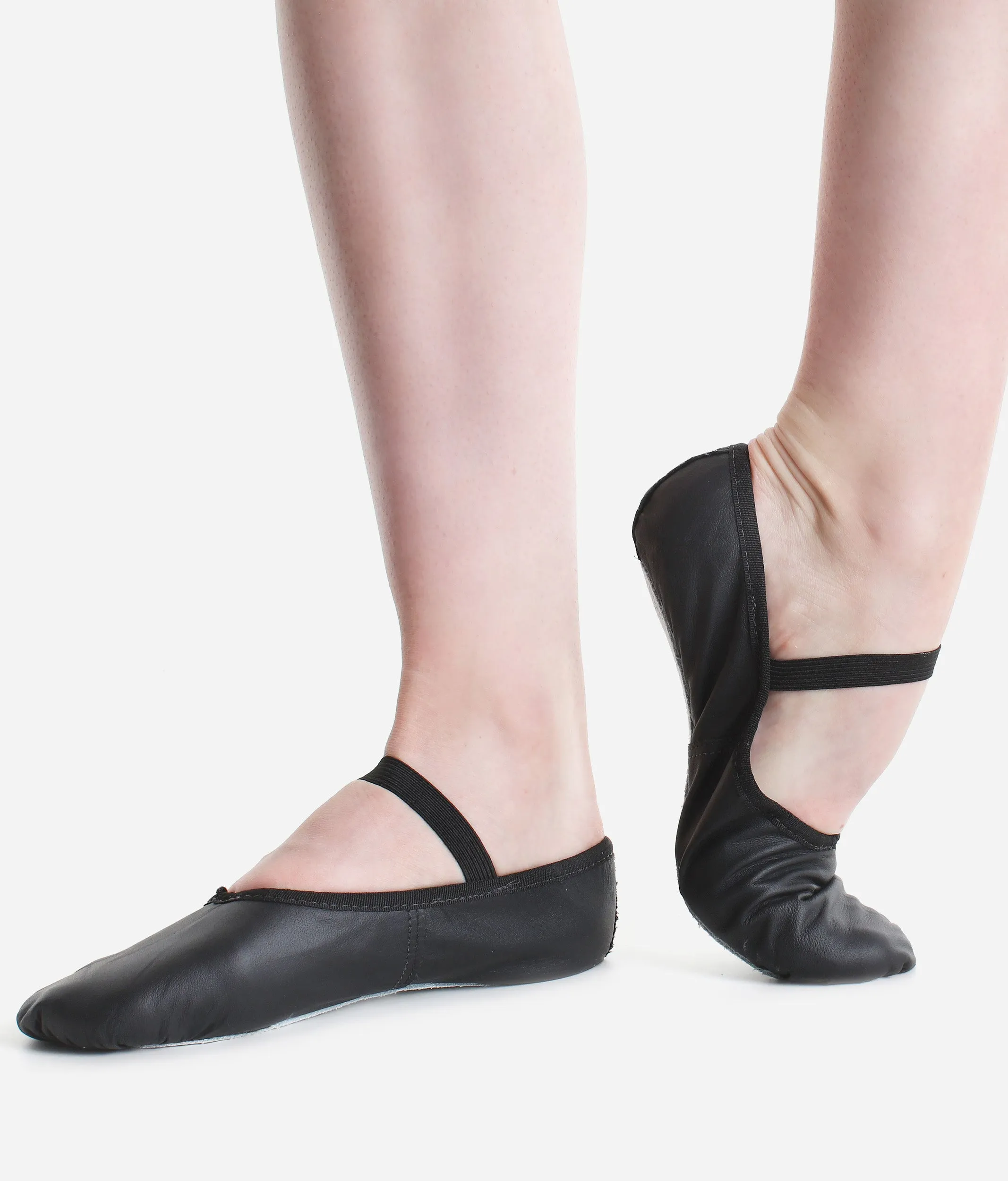 Children Leather Ballet Shoe, Wide Fit - BAE90