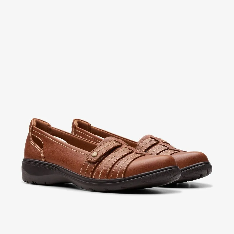 Clarks Women's Carleigh Eliza Tan Leather