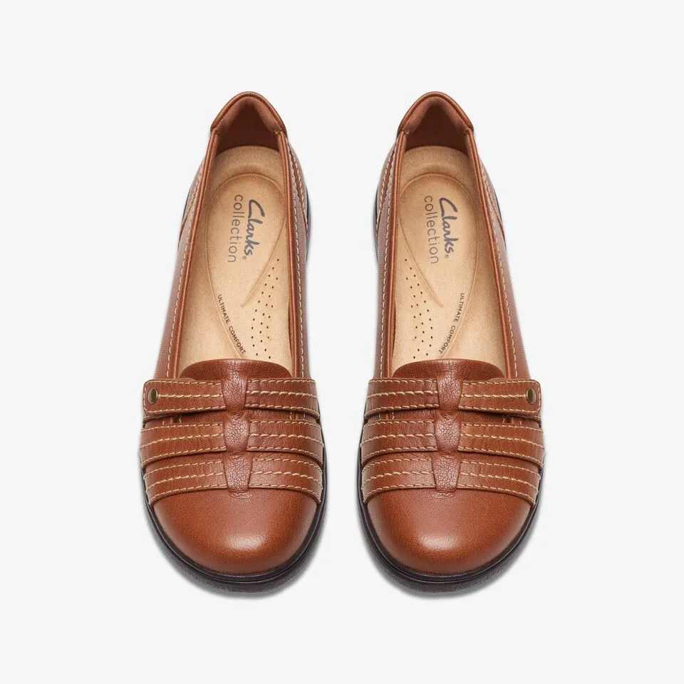 Clarks Women's Carleigh Eliza Tan Leather