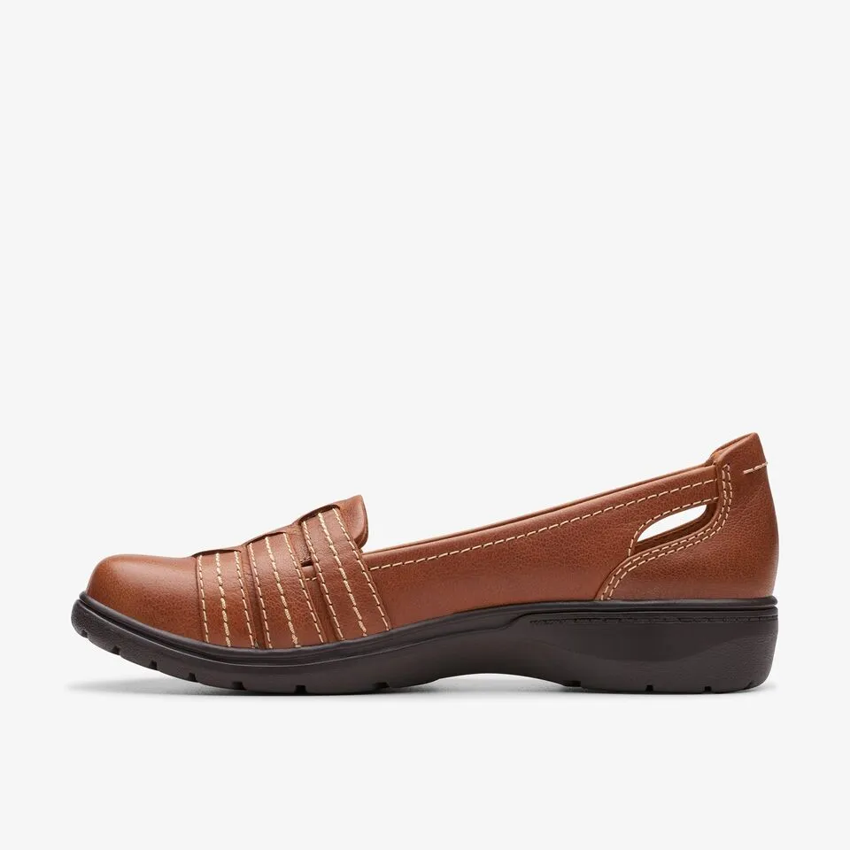 Clarks Women's Carleigh Eliza Tan Leather