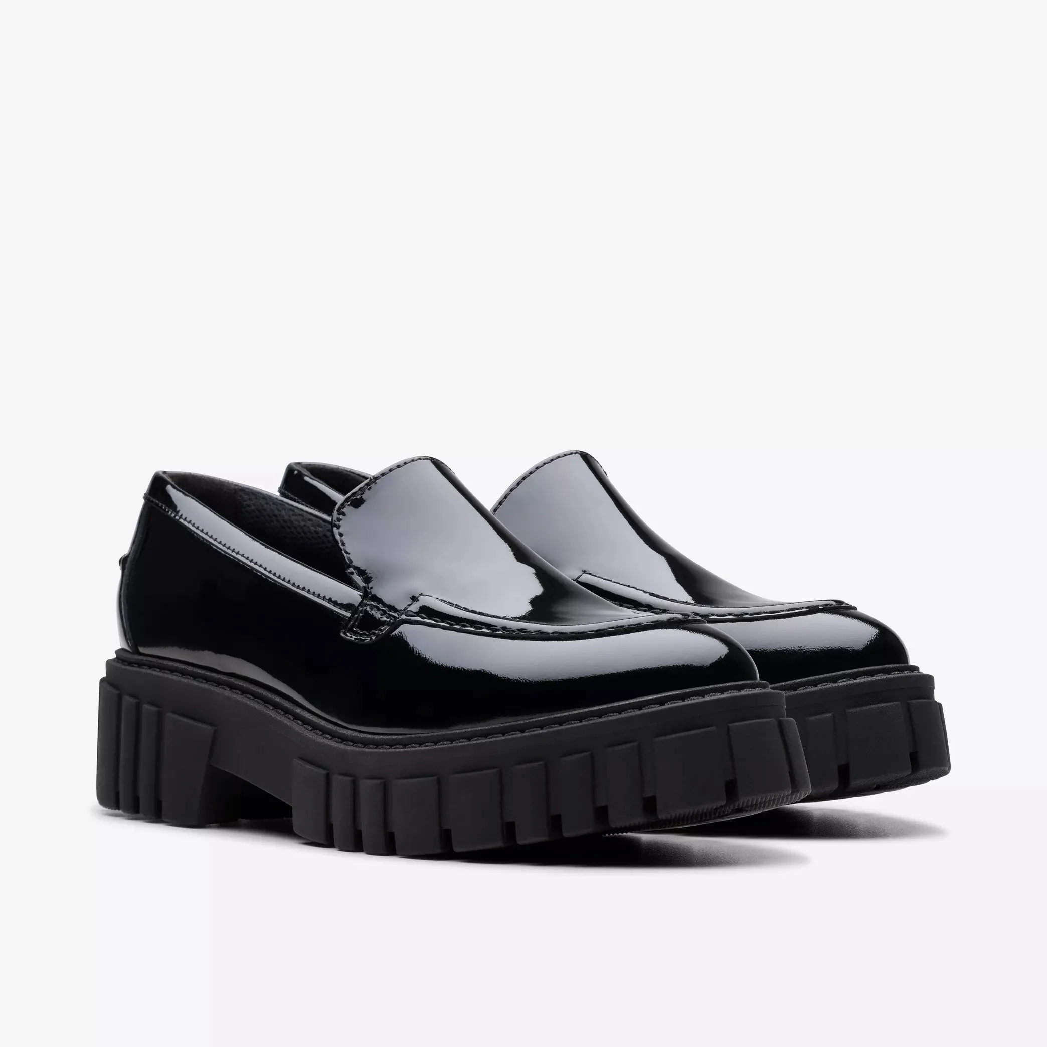 Clarks Women's Page Loafer Black patent 26178682