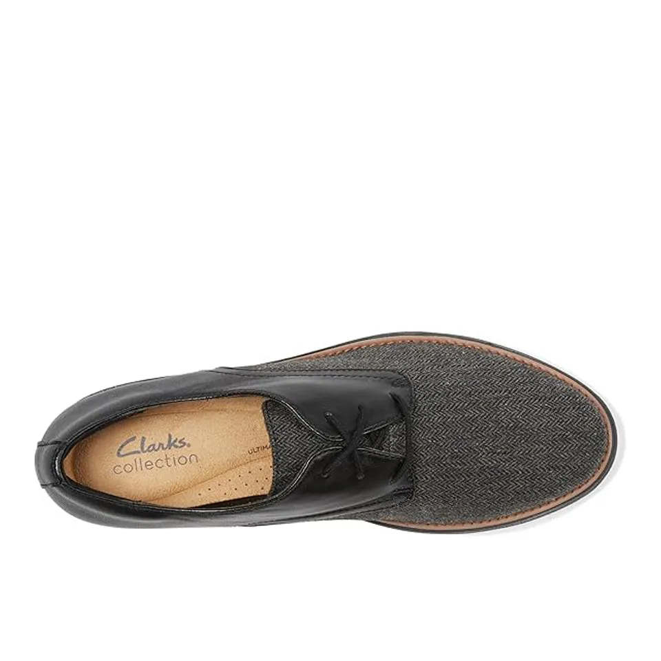 Clarks Women's Sharon Rae Black Tweed Combi 26175417