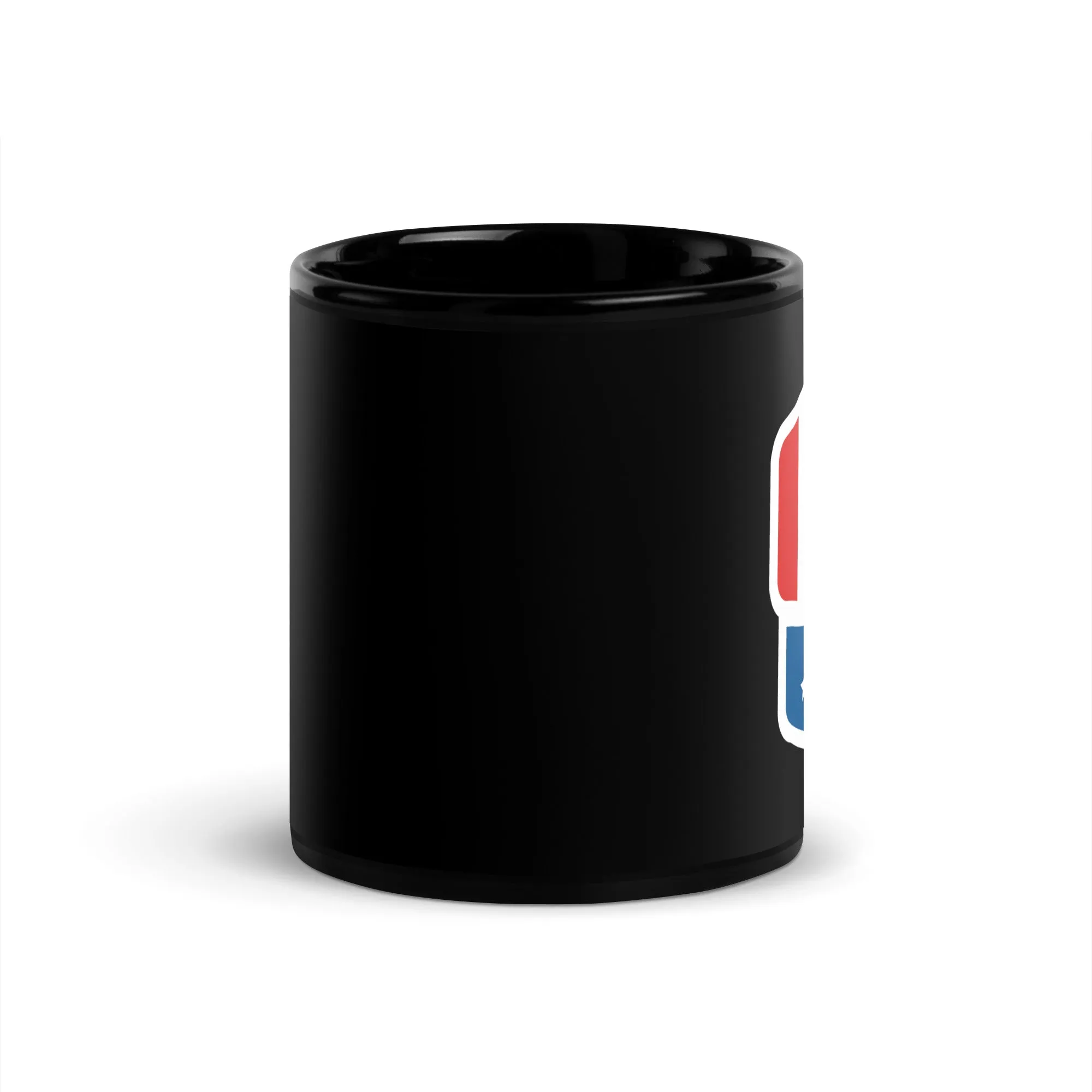 Classic Logo Black Glossy Mug