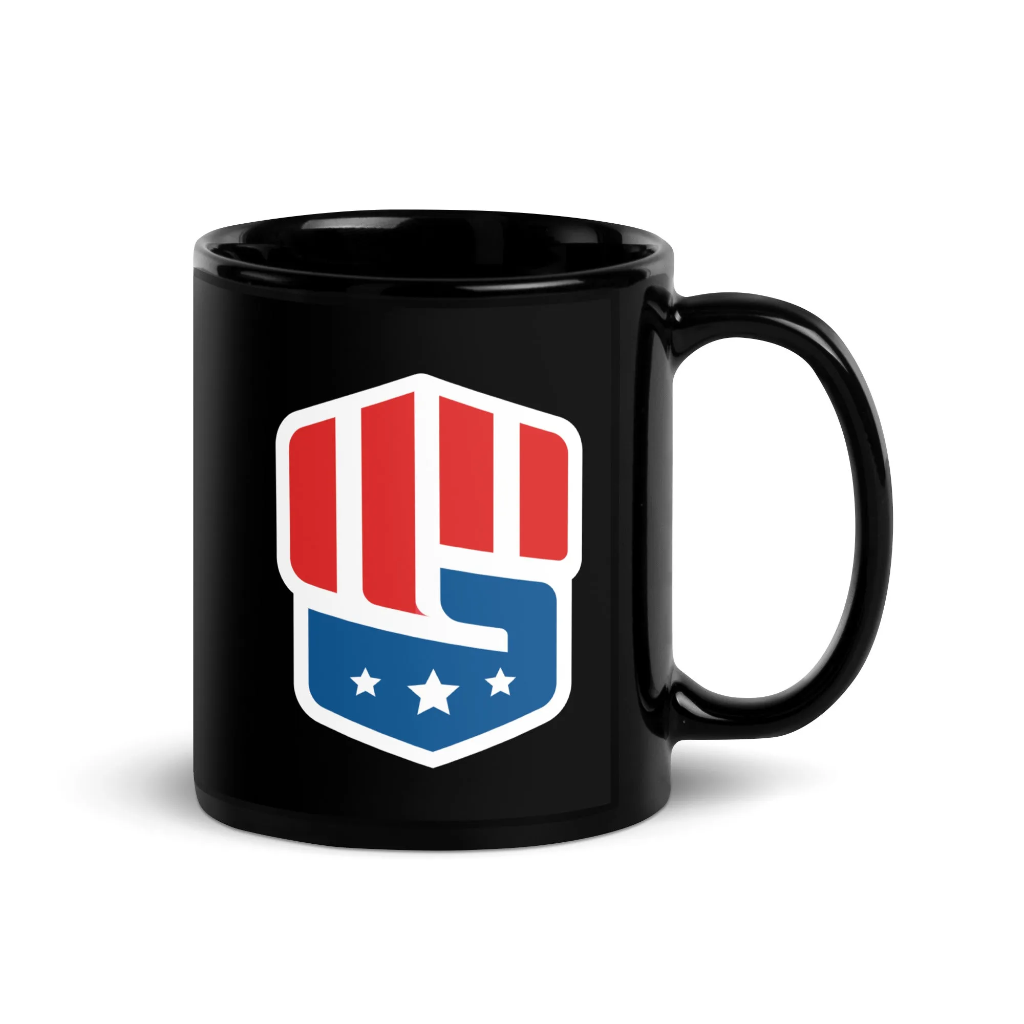 Classic Logo Black Glossy Mug