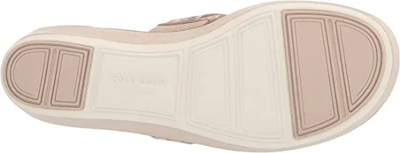Cole Haan Women's ORIGINALGRAND Flatform Thong Sandal, Python Printed Leather/Cement Nylon Wedge/Ivory Midsole, 9