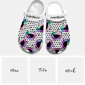 Cookie Monster Crocs Crocband Clogs, Comfy Footwear