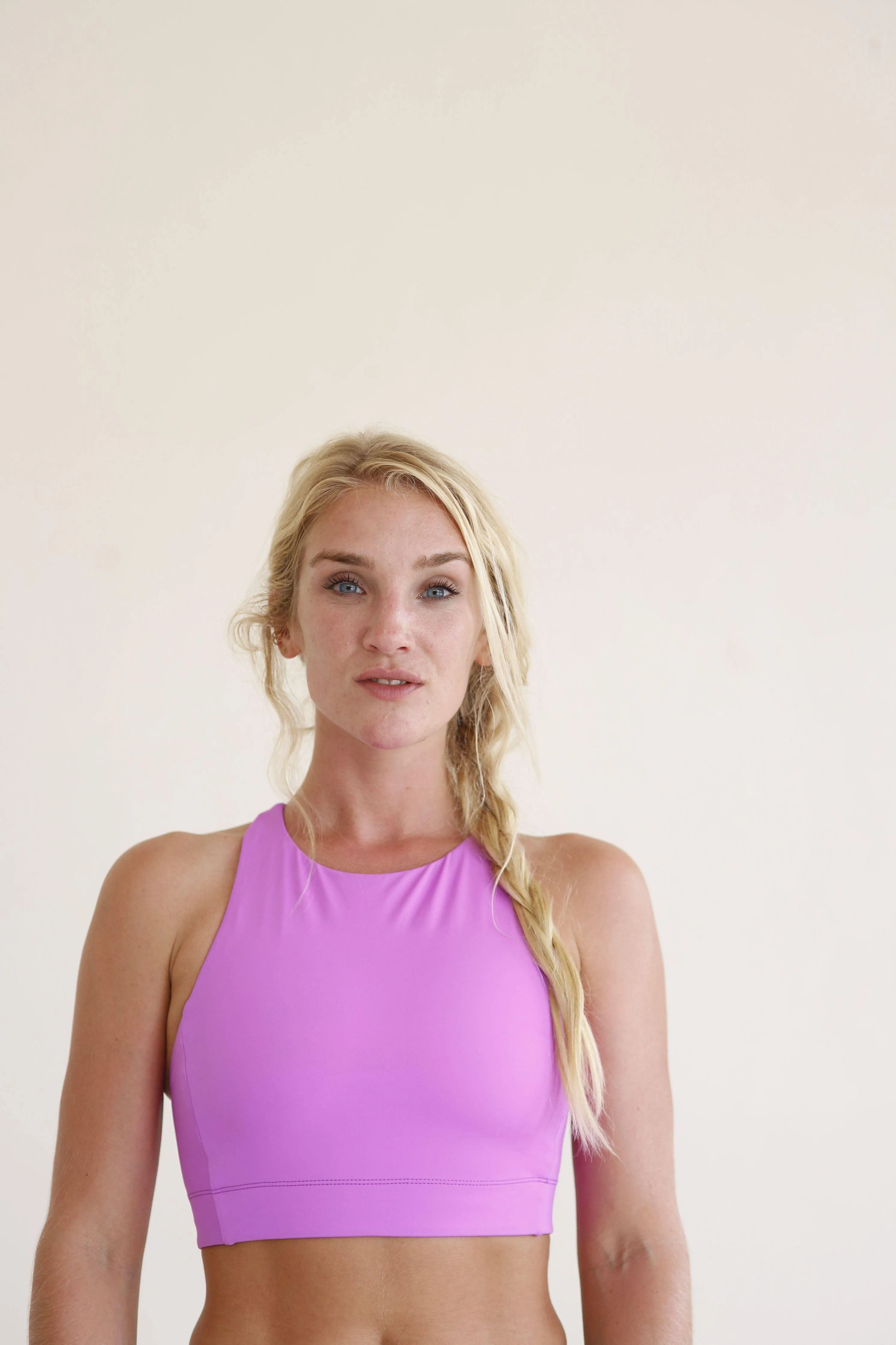 Criss Cross Dahlia Glossy Top