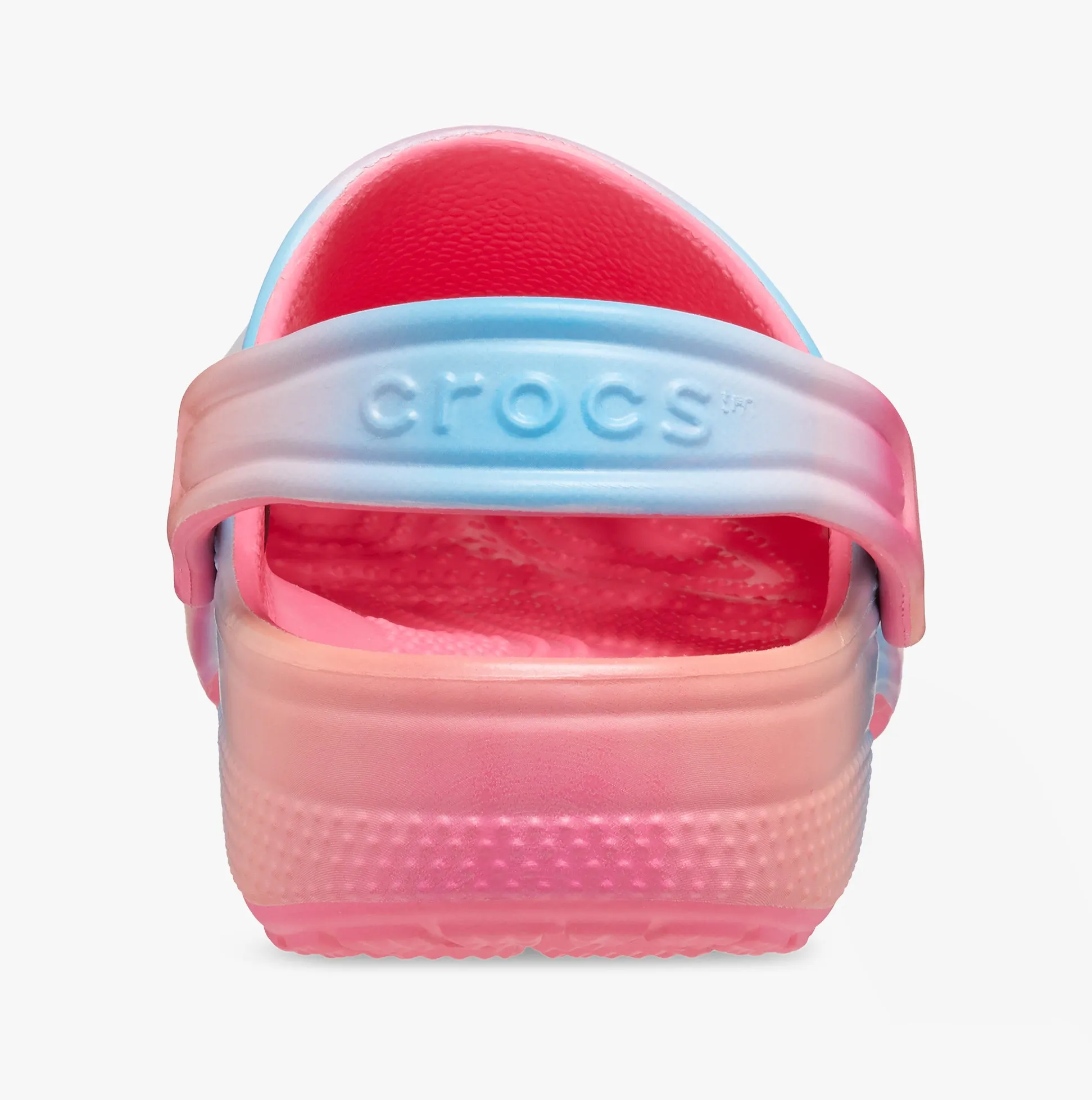 Crocs 209041-6WA CLASSIC COLOR DIP Girls Clogs Hyper Pink/Multi