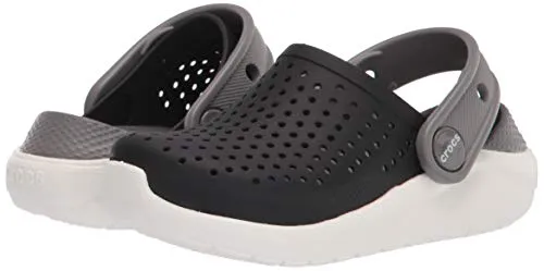 Crocs Kids' LiteRide Clog, Black/White